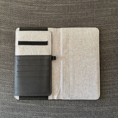 Public card and document holder like new, gray