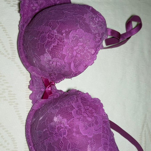 H&M lace women's bra 85C fuchsia