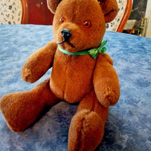 Antique plush teddy bear 1960