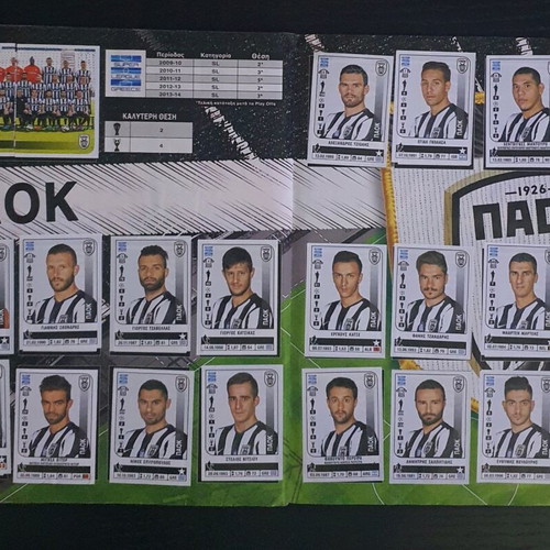 Panini Super League 2014-2015 Album used, 100% complete