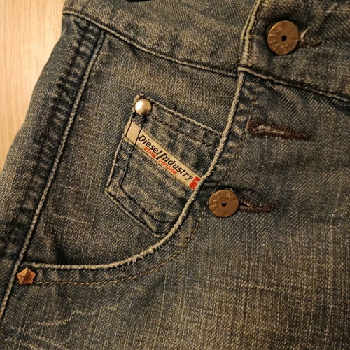 Diesel denim shorts used, size 28, blue