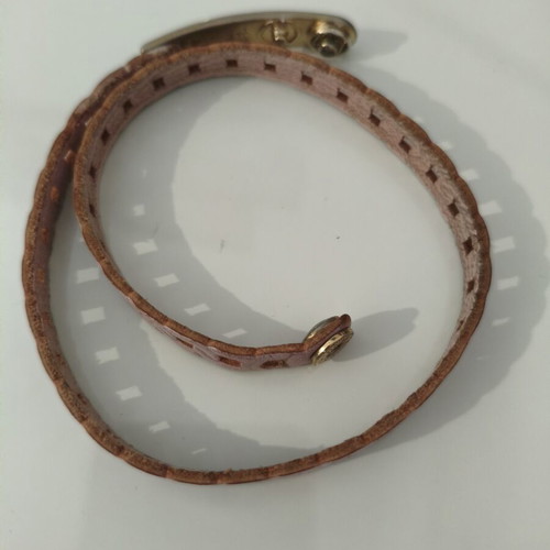 Estée Lauder x Dukas Pink Ribbon 2017 bracelet used, pink leather