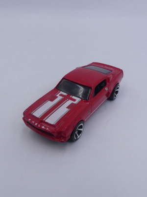 Hot Wheels 1968 Ford Shelby Mustang GT500 μεταχειρισμένο κόκκινο λευκό HW Showroom