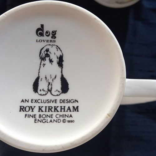 Bone China set of 4 porcelain mugs like new