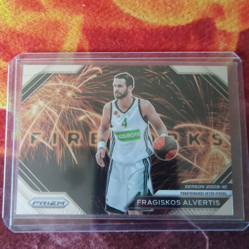 Prizm Euroleague Fragiskos Alvertis Fireworks card like new 2023-24