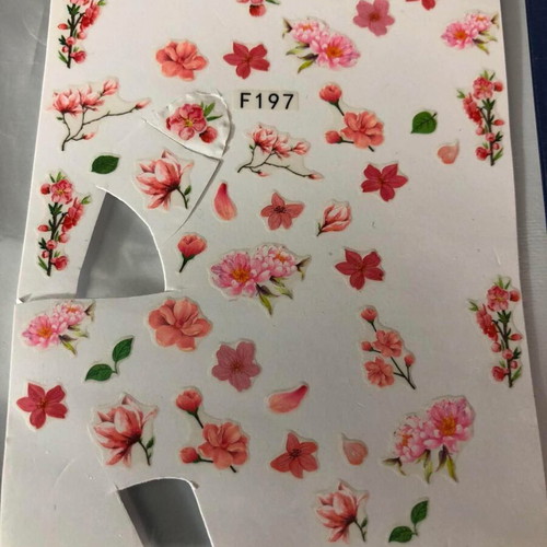 Nail Stickers Set 2 Pieces Water and 3D Used
