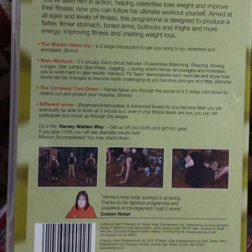 Fighting Fit, Fighting Fat DVD like new, presented by Harvey Walden