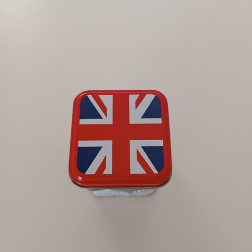 Churchill's London metal souvenir box with Union Jack design