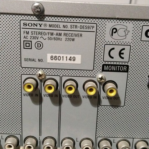 Sony STR-DE597P Digital Pro Logic II Receiver 700W RMS