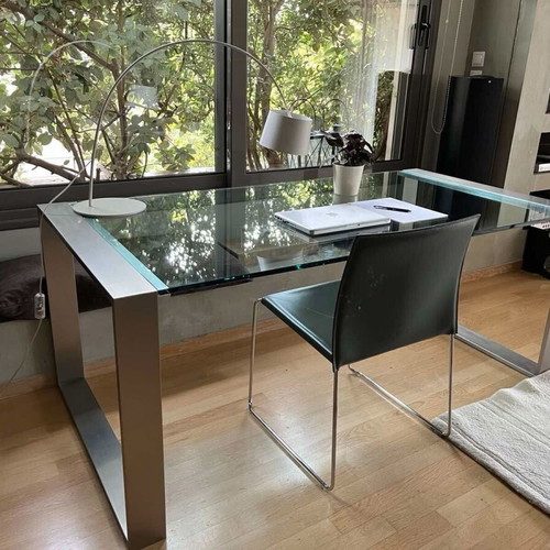 Orsenigo Ring model desk used, glass surface