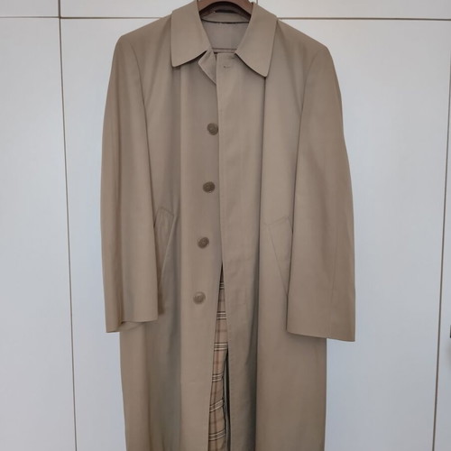 Hermes Nino-Flex Diolen men's khaki trench coat like new