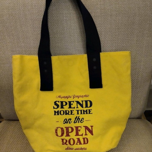 Napapijri woman shoulder bag new, reversible yellow and blue