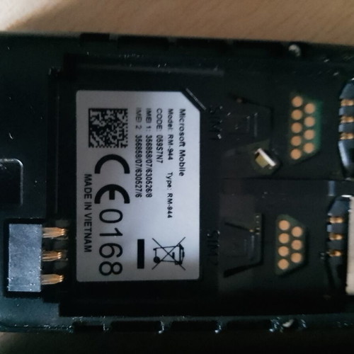 Nokia RM944 vintage mobile phone used, dual SIM