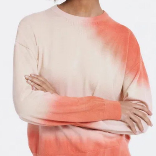 The Kooples Tie Dye Pullover like new, beige and peach orange, XS/S