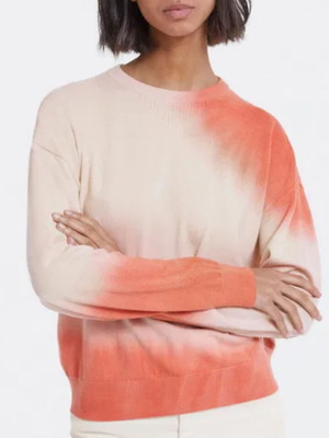 The Kooples Tie Dye Pullover like new, beige and peach orange, XS/S
