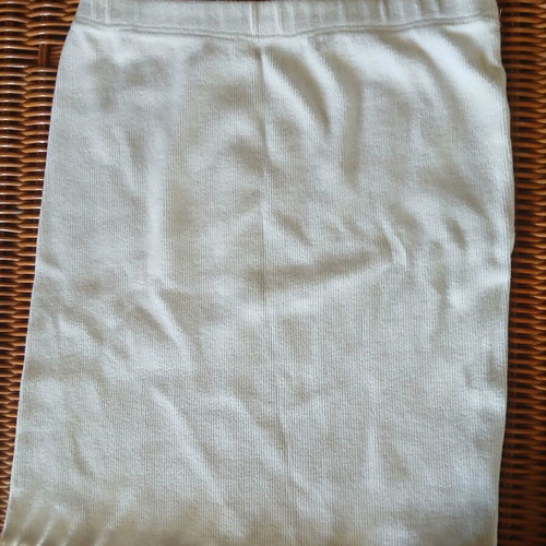 Handmade white wool skirt like new, size S