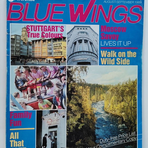 Bluewings περιοδικό Finnair 1989 μεταχειρισμένο