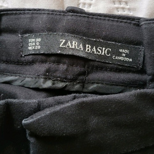 Zara Black Pants Like New Size M 38 10