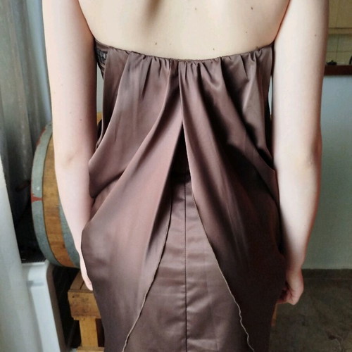 Lynne strapless mini dress new with bolero brown small-medium