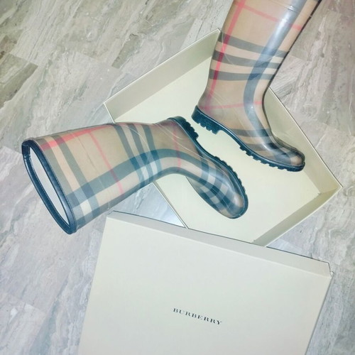 Burberry women's rain boots, beige, size 41