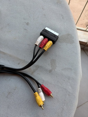 Scart σε RCA καλώδιο μεταχειρισμένο, 1 μέτρο