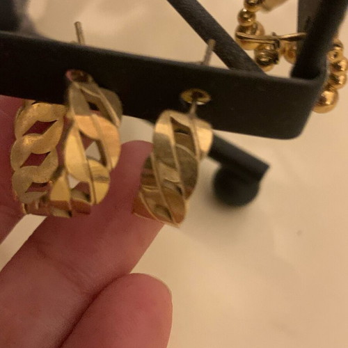 Steel hoop earrings new
