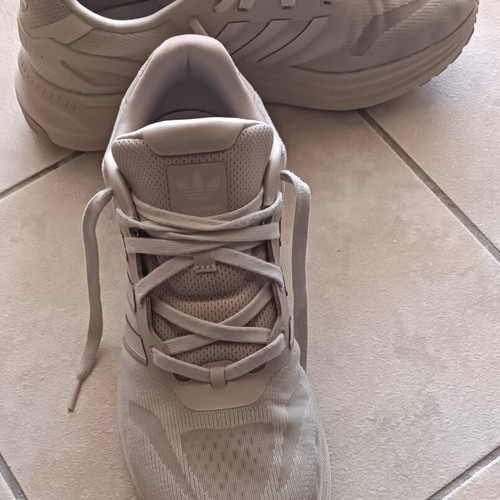 Adidas beige athletic shoes size 46