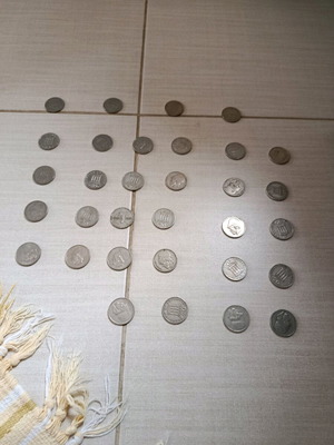 Collectible set of 20 drachma coins Pericles 1976-1982 used, 32 pieces