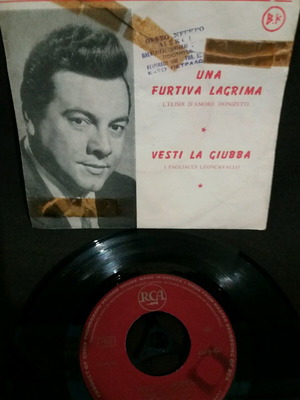 Mario Lanza Una fortiva Lagrima 7" μεταχειρισμένο
