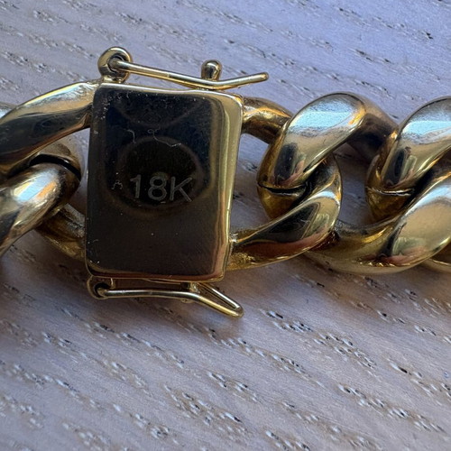 Gold chain 18 carat plated, new, 360 grams