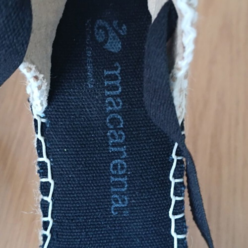 Macarena Alba50-GR Women's Espadrille Platforms Size 38 New