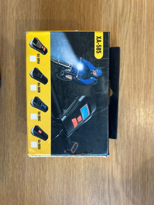 Rechargeable bicycle light with sound