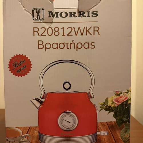 Morris Retro R20812WKR electric kettle 1.7L 2200W, red