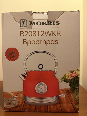 Morris Retro R20812WKR electric kettle 1.7L 2200W, red