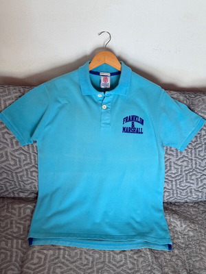 Franklin & Marshall men's polo turquoise used, size L
