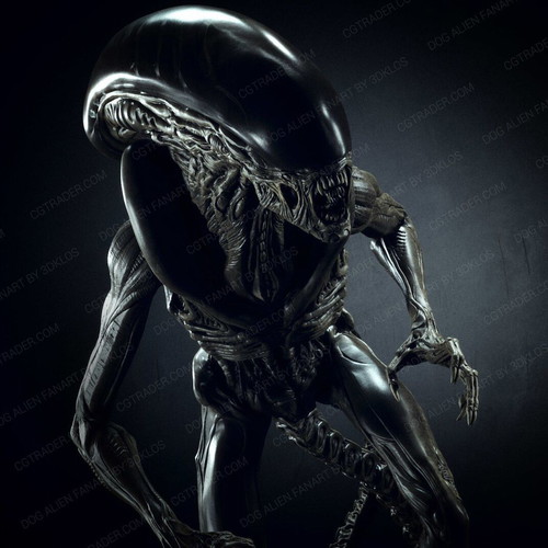 Alien Xenomorph Dog 3D Print Kit new, unassembled