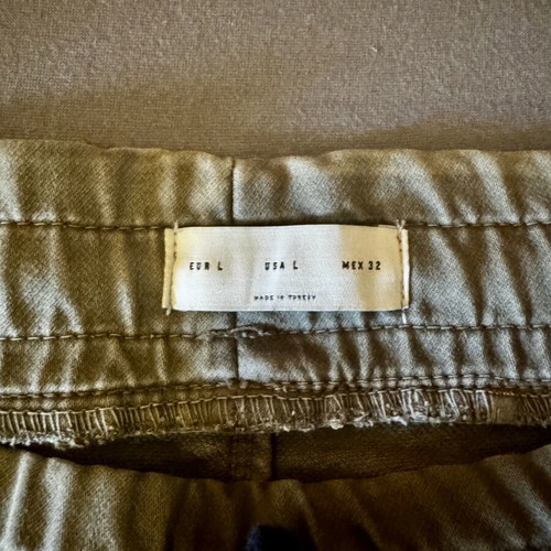 Zara Man cargo jogger pants, khaki, size L, like new