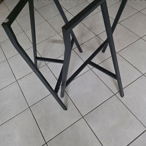 IKEA LERBERG desk legs, grey steel