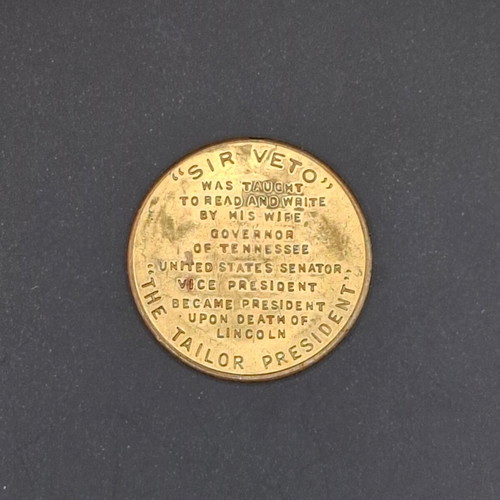 Collectible Andrew Johnson medal like new, Reader's Digest series