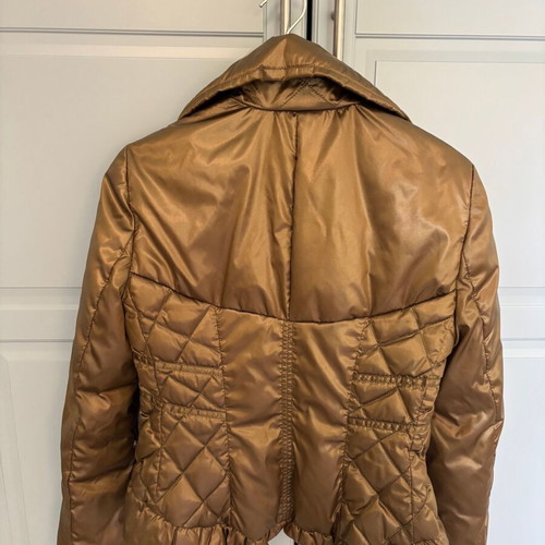 Versace puffer jacket like new, khaki metallic, size S