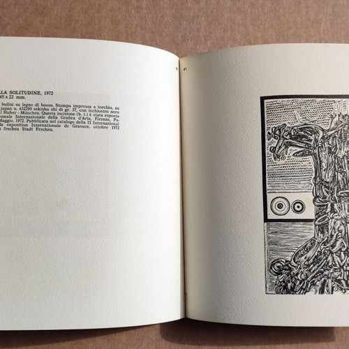 Petros Papavassiliou Engraved Works book used, Italian