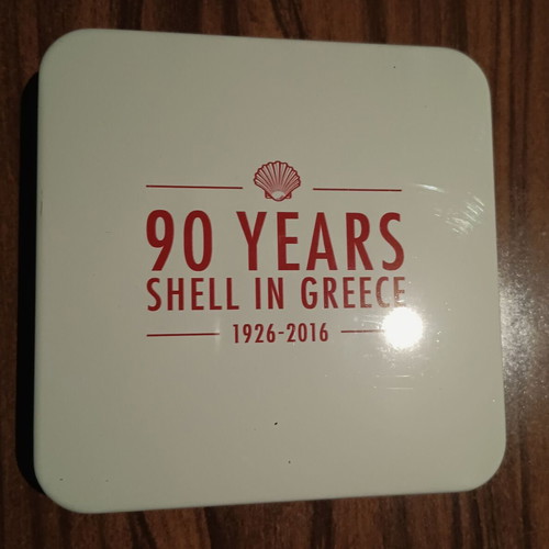 Collectible metal Shell box new for 90 years in Greece