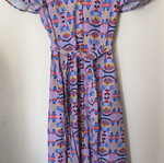 Acherounes Maxi Dress like new, multicolor column mauve print