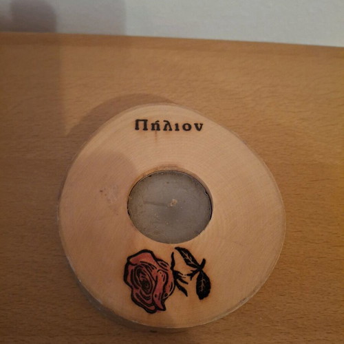 Wooden candlestick like new from Pelion