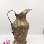 Copper Hand-Forged Rustic Water Pitcher Used