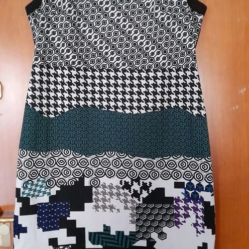 Seraphan dress black and white with purple and cypress accents like new