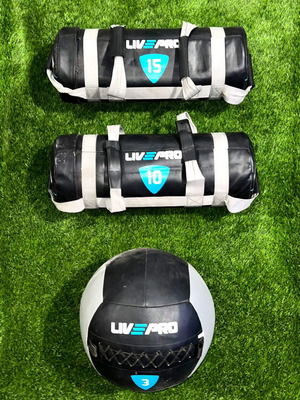 Live Pro Power Bag 10kg και 15kg και Live Pro Wall Ball 3kg σαν καινούργια