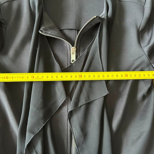 Rinascimento Black Waterfall Blazer, Size S