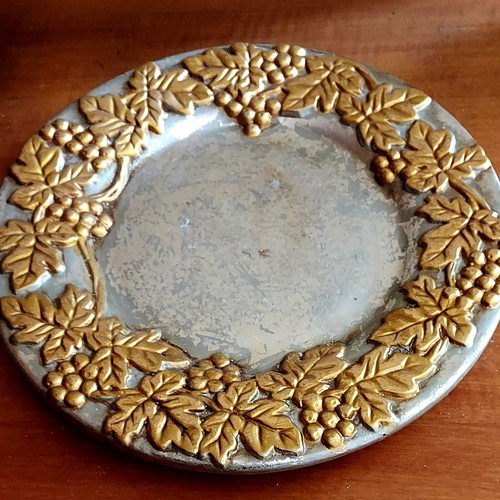 Christmas plate with candle new