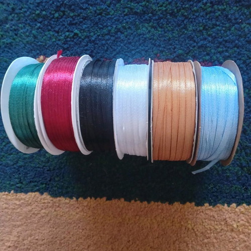 Ribbons new 6 pieces 13mm×50 meters, 6 colors